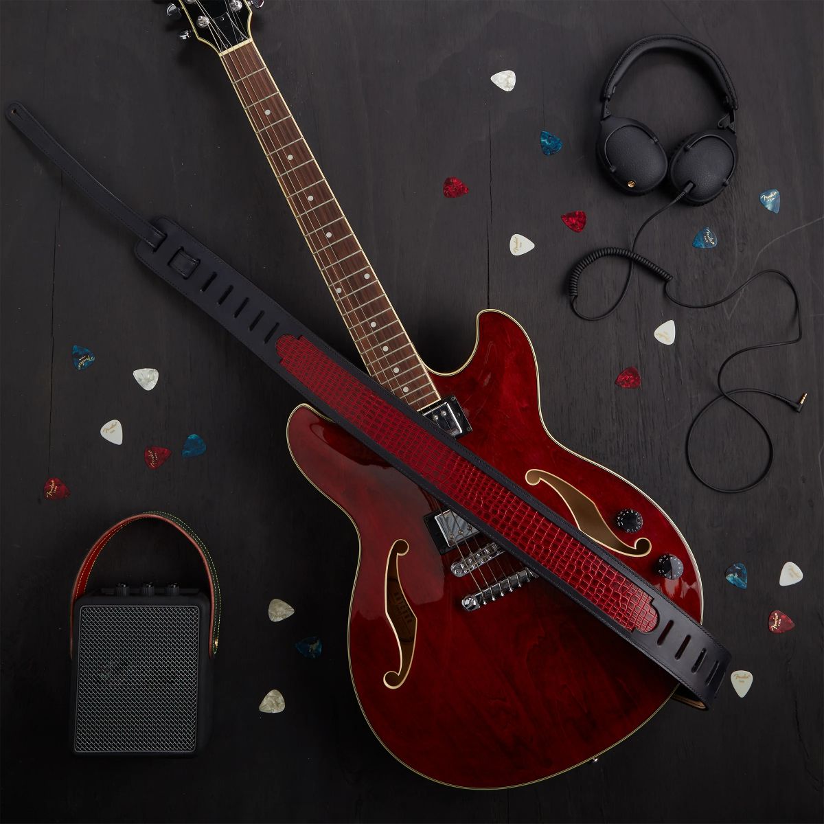 Kit DIY pour sangle de guitare en cuir - 44421