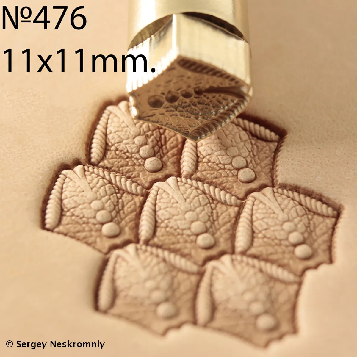 Tampon cuir écaille- Sergey Neskromniy n° 476