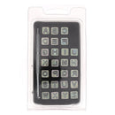 Jeu des 26 lettres de l'alphabet à frapper - Lettres évidées - 0,63 cm