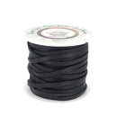 Lacet cuir plat 5 mm noir