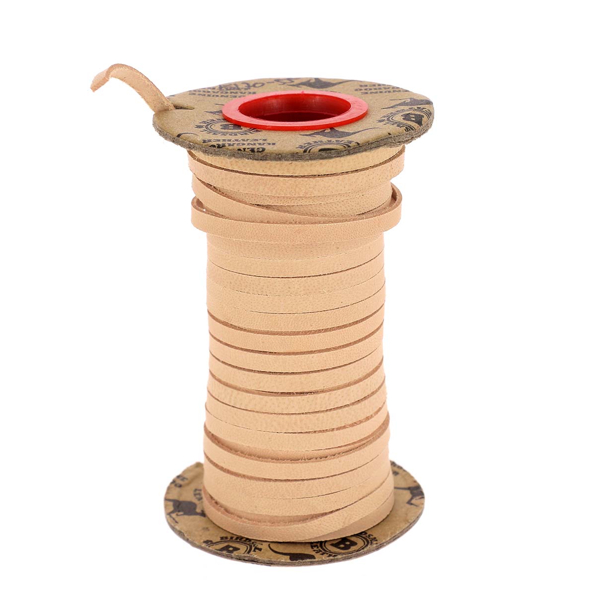 Lacet en cuir de kangourou naturel 3 mm tannage végétal