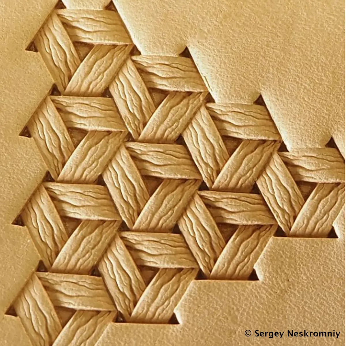 Timbre cuir géométrique - Sergey Neskromniy n° 523