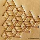 Timbre cuir géométrique - Sergey Neskromniy n° 523