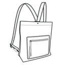 Patron papier sac à dos en cuir BROOKLYN - Tandy Leather