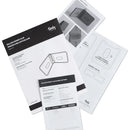 Patron papier porte-cartes avec pince à billets en cuir et explications en français et anglais