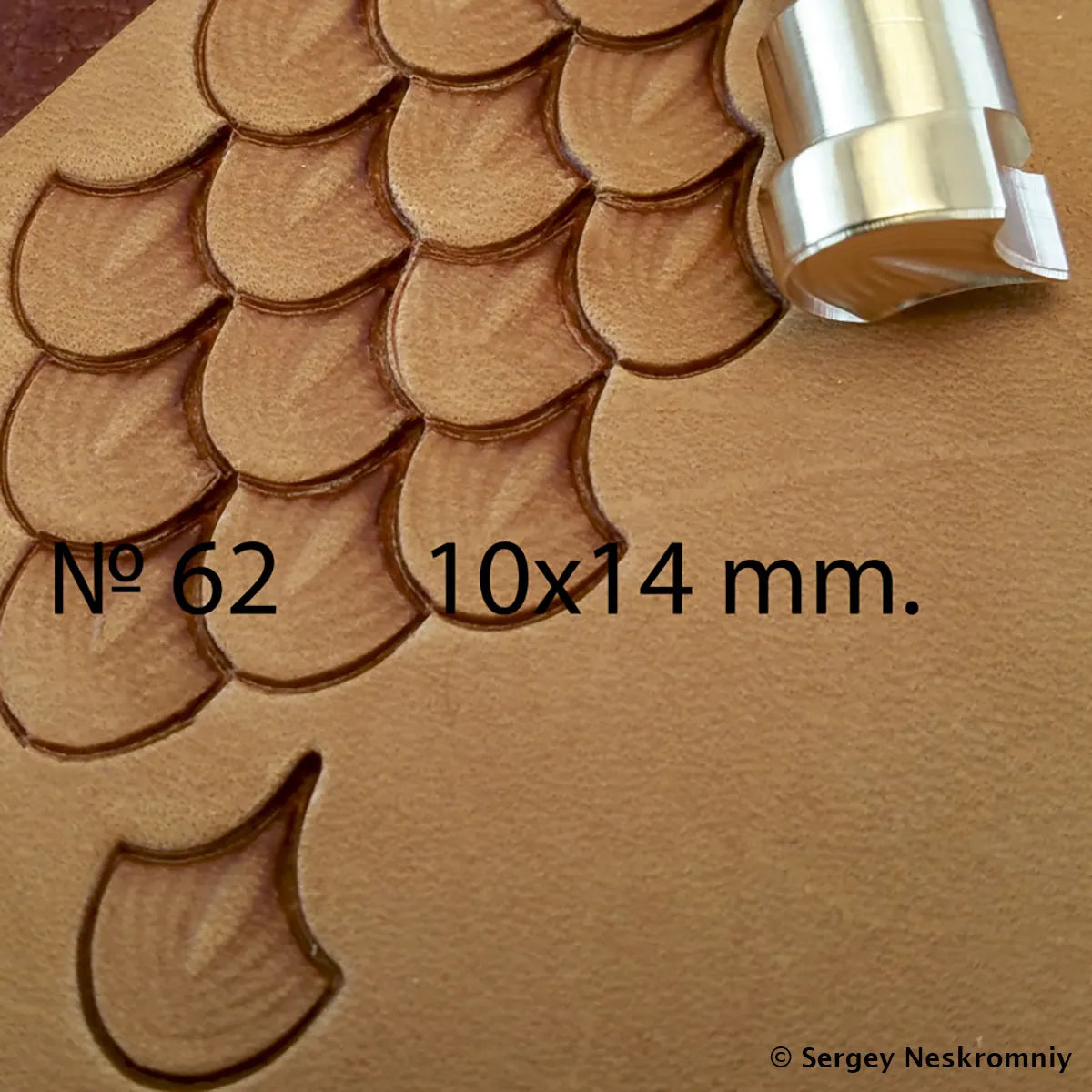 Tampon cuir - écaille de dragon - Sergey Neskromniy n°62