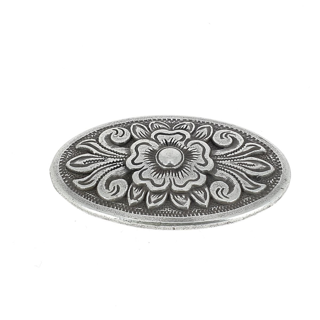 Lot de 4, Concho Western Bright gravé avec fermoir à vis Chicago 6,35 mm (inclus Lot de 4, Concho Western Bright gravé avec fermoir à vis Chicago 6,35 mm (inclus