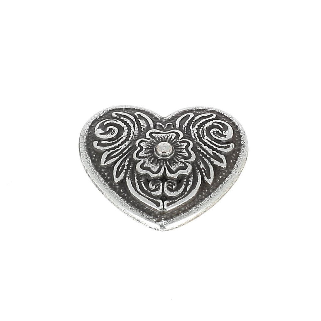Ancienne poignée de tête de bride ronde argent alpaga 5/8 po Chicago Ancienne poignée de tête de bride ronde argent alpaga 5/8 po Chicago