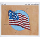 Calque réutilisable pour transfert de motifs sur cuir - DRAPEAU AMERICAIN