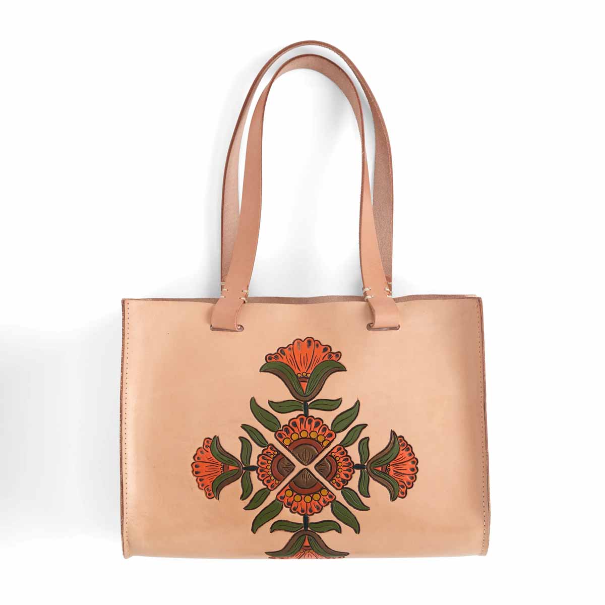 Sac en cuir personnalisé avec motif art deco - calque réutilisable