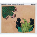 Calque réutilisable pour transfert de motifs sur cuir - CACTUS