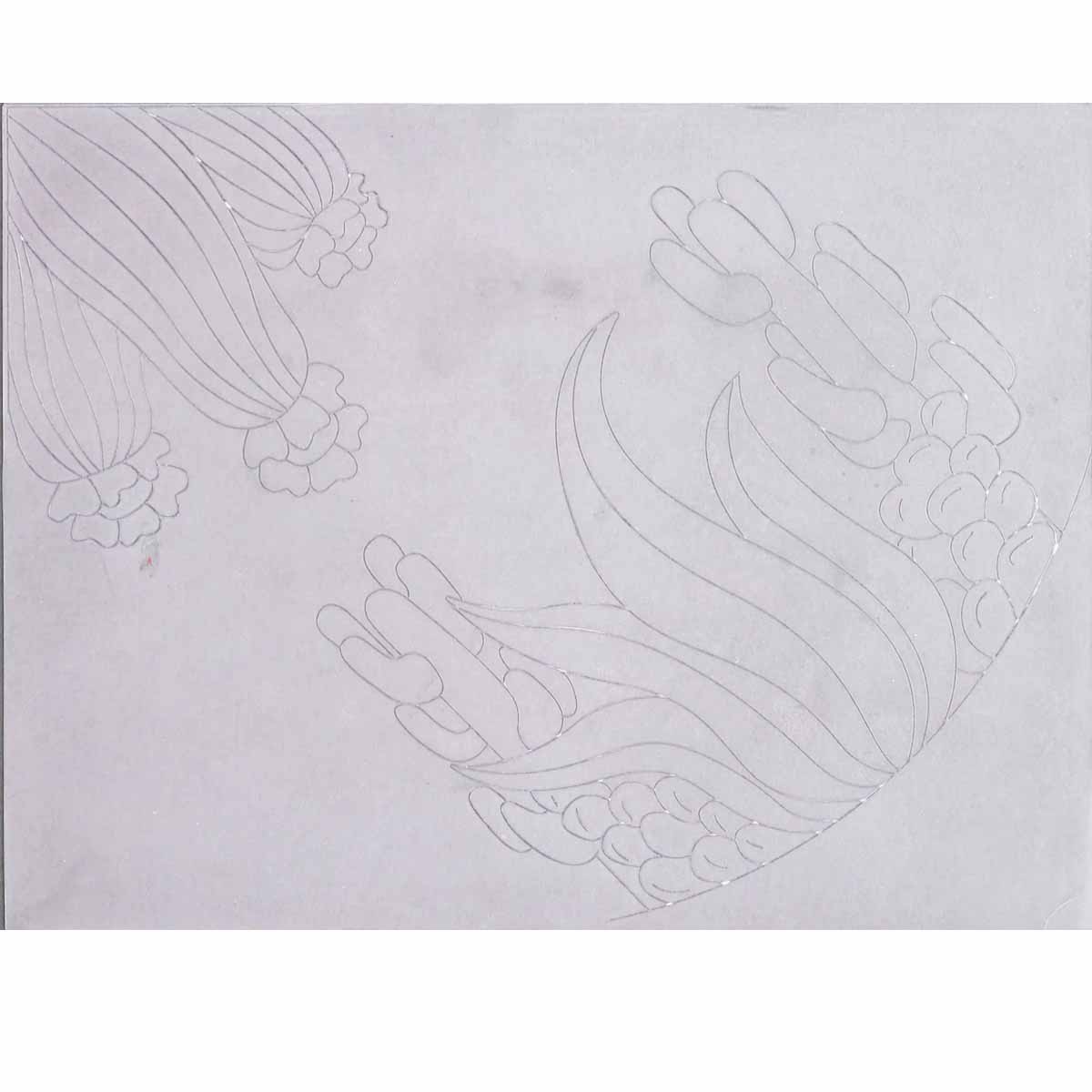 Calque réutilisable pour transfert de motifs sur cuir tannage végétal - CACTUS