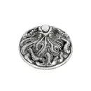 Concho poulpe - argent vieilli