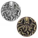Concho PIEUVRE Kraken, style marin, pirate