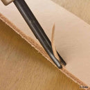 Lot de 4 abat-carres courbés avec manche en bois Ivan pour chanfreins, outils de couture et finition du cuir.