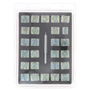 Jeu de 26 lettres de l'alphabet à frapper - Effet bois - 1,91 cm - Ivan 8138-00