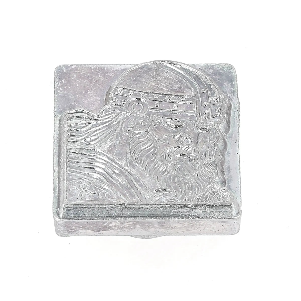 Outil Matoir 3D Viking de Tandy Leather pour embossage de cuir avec tête Viking, outil de maroquinerie solide.