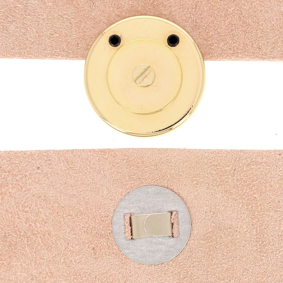 Fermoir sac rond magnétique diamètre 30 mm - Doré clair