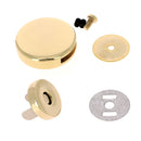 Fermoir rond pour sac en cuir - 30mm - Doré