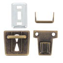 TUCK - Fermoir de cartable - 27x28mm - Laiton vieilli