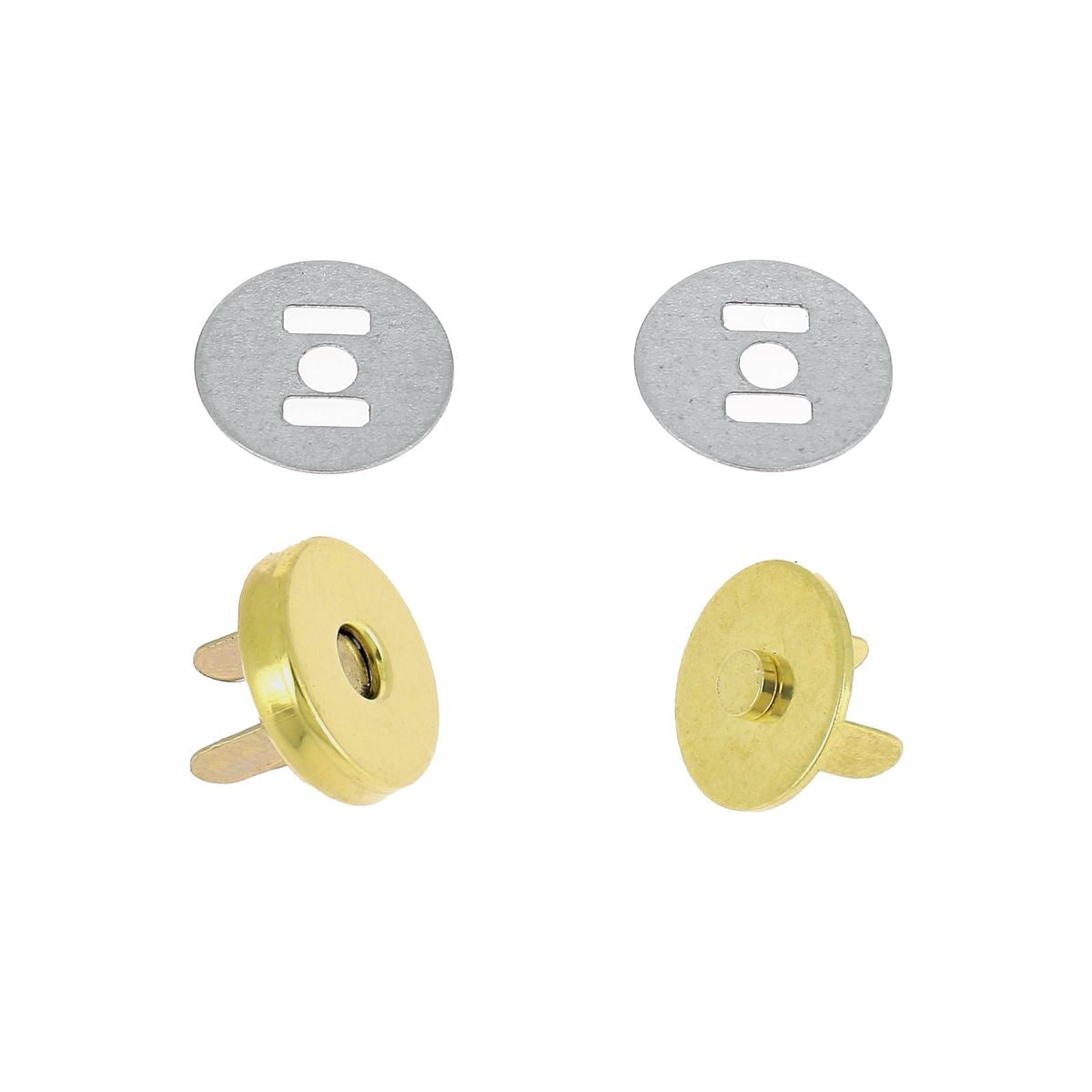 Fermoir TOP magnétique - ROND - Fermeture aimantée - Laiton