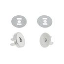 Fermoir TOP magnétique - ROND - Fermeture aimantée - Nickelé