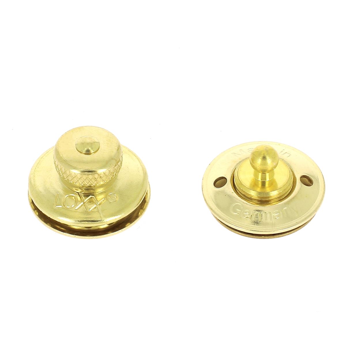 Fermeture autobloquante LOXX - Tête fine et moletée - Laiton