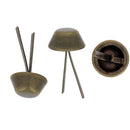 Clous de fond plats pour sac en cuir fait main - Acier finition laiton vieilli