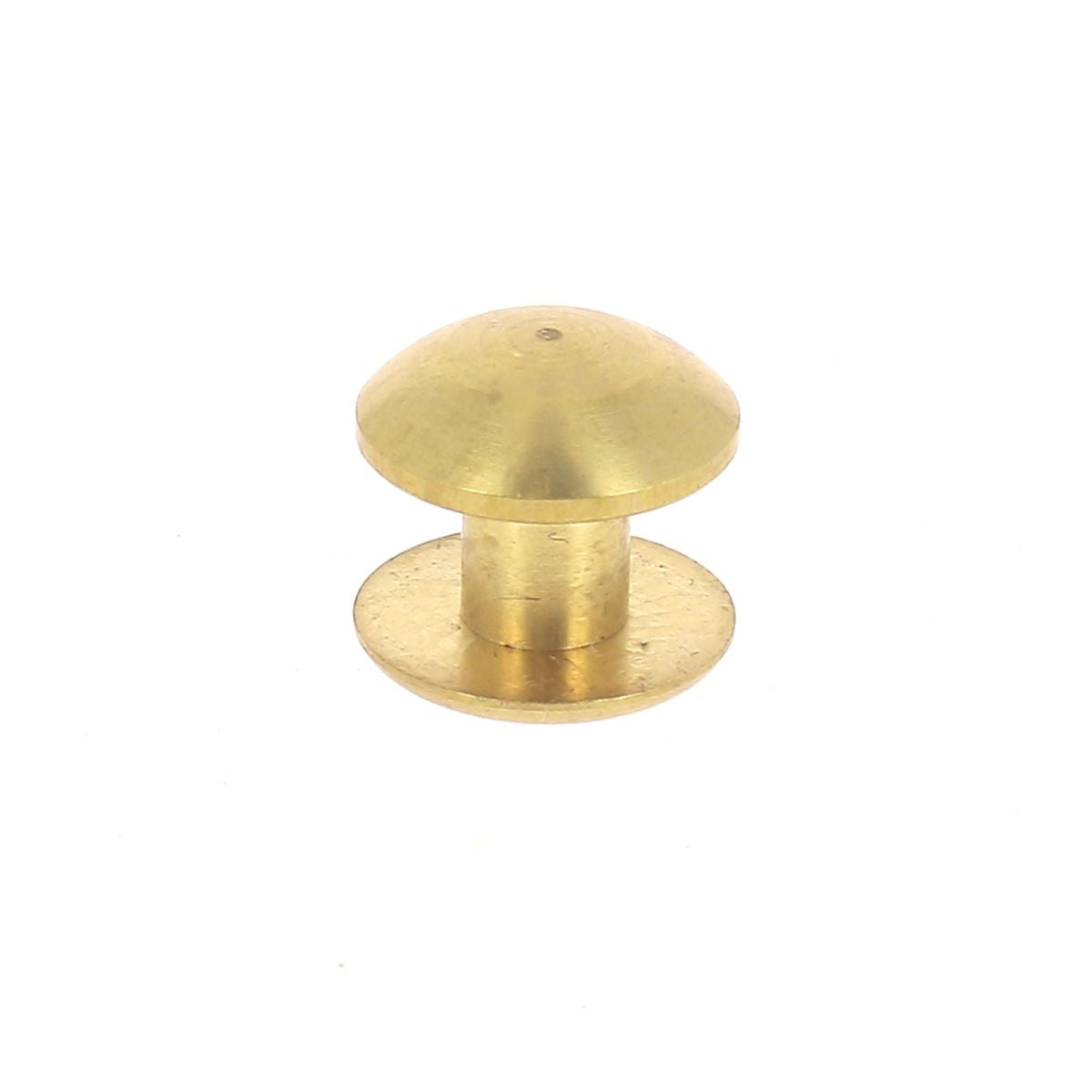 Rivet en laiton massif - Diamètre 10mm - Hauteur fixe 5mm - S. Poursin