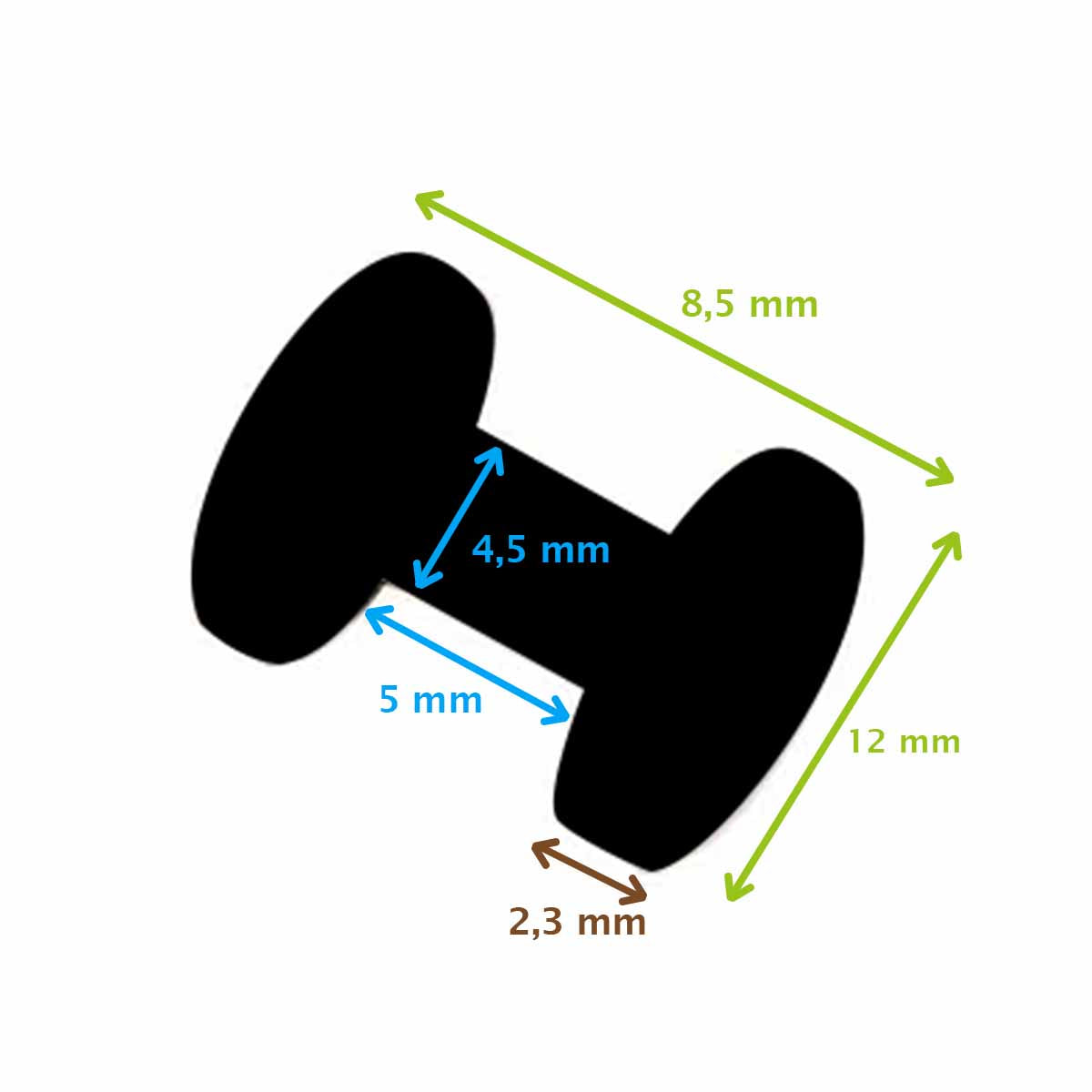Schéma vis chicago bombée en laiton Poursin