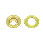 Lot de 10 œillets à rouler en laiton avec rondelles, accessoires pour cuir, idéal pour la fabrication et la réparation.