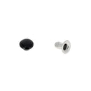 Lot de 100 TRÈS PETITS rivets simple calotte en acier - 6x6x6 mm - 1278 - Noir brillant