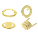 FERMETURE TOURNIQUET - FERMOIR OVALE POUR SAC EN CUIR