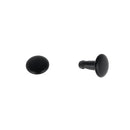 Lot de 100 PETITS rivets double calotte en acier - Têtes 7mm - Tige 7mm - 1371 - Noir mat