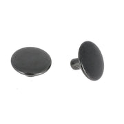 Lot de 100 gros rivets double calotte en acier T7 court, accessoires robustes pour fixation solide en métal.