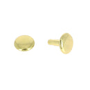 Lot de 100 moyens rivets DOUBLE CALOTTE en acier (T4) - Deco Cuir