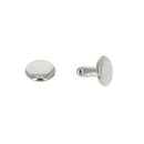 Lot de 100 moyens rivets DOUBLE CALOTTE en acier (T4) - Nickelé - 1373-12