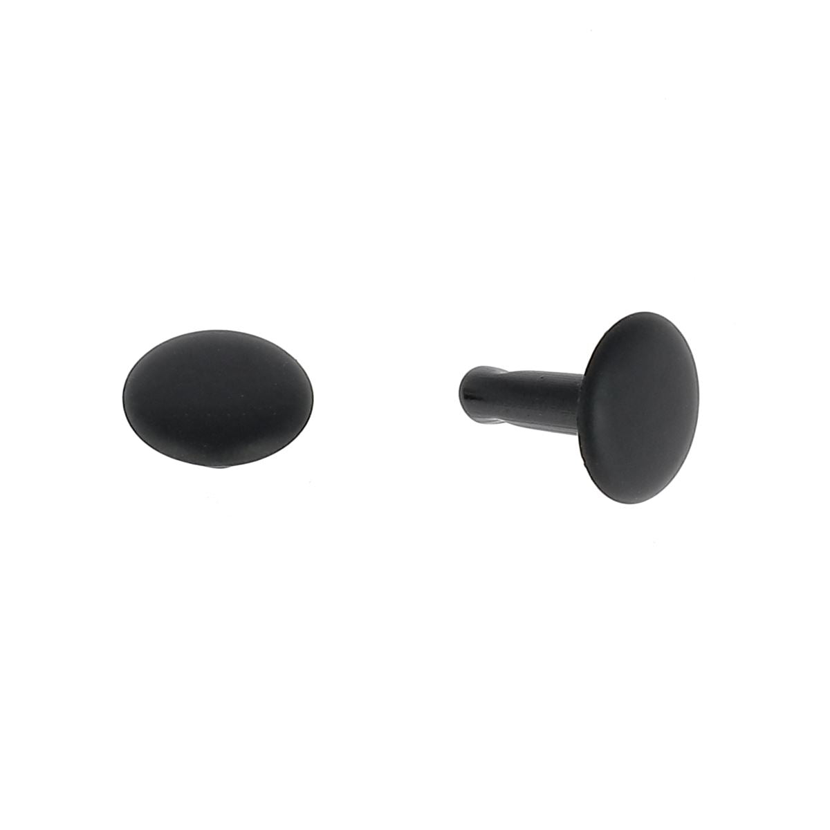 Lot de 100 moyens rivets DOUBLE CALOTTE en acier (T4) - Deco Cuir