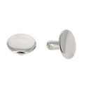  MOYENS rivets double calotte en acier - Têtes larges 13mm - Tige 9mm-Nickelé