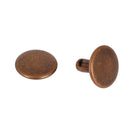  MOYENS rivets double calotte en acier - Têtes larges 13mm - Tige 9mm-Vieux cuivre