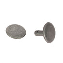  MOYENS rivets double calotte en acier - Têtes larges 13mm - Tige 9mm-Vieux Nickel