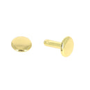 GRANDS rivets double calotte en acier - Têtes 9mm - Tige 12mm - 1375 - Laiton