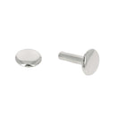 GRANDS rivets double calotte en acier - Têtes 9mm - Tige 12mm - 1375 - Nickelé