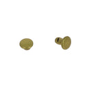 TRÈS PETITS rivets double calotte en acier - Têtes 6mm - Tige 6mm - 1378 - Laiton vieilli