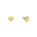 TRÈS PETITS rivets double calotte en acier - Têtes 6mm - Tige 6mm - 1378 - Laiton