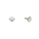 TRÈS PETITS rivets double calotte en acier - Têtes 6mm - Tige 6mm - 1378 - Nickelé