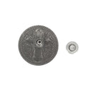 Concho à riveter CROIX CHRÉTIENNE - 25mm - ARGENT VIEILLI - Tandy Leather