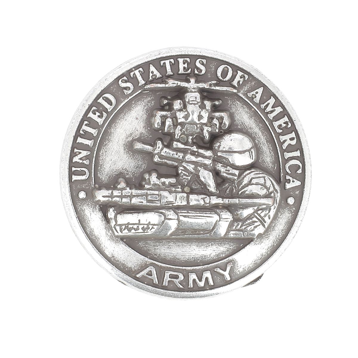 Concho à visser ARMÉE AMÉRICAINE - 32mm - ARGENT VIEILLI - Tandy Leather
