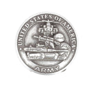 Concho à visser ARMÉE AMÉRICAINE - 32mm - ARGENT VIEILLI - Tandy Leather