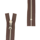 Fermeture à glissière MÉTAL 6mm - SUPRA - Nickelé - Deco Cuir